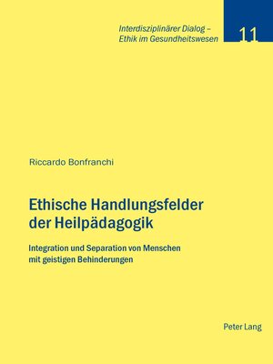 cover image of Ethische Handlungsfelder der Heilpädagogik